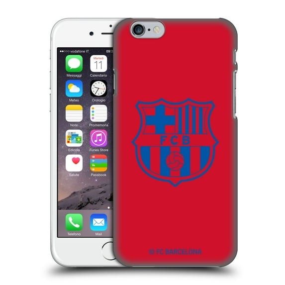 Head Case Designs Officially Licensed FC Barcelona Crest Patterns Red Hard Back Case Compatible with Apple iPhone 6 / iPhone 6s