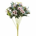 thumbnail image 2 of Enova Home 18" Height Mixed Artificial Silk Daisy Fake Flowers Bush for Home Wedding Decoration (Pink), 2 of 3
