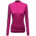 thumbnail image 1 of FashionOutfit Women's Mock Turtle neck Long sleeve Knit Top Sweater, 1 of 3