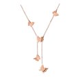 thumbnail image 1 of Collier pour Femmes Mode Design Spécial Diamant Acier Titane Brillant Collier Clavicule Collier Croisé, 1 of 5