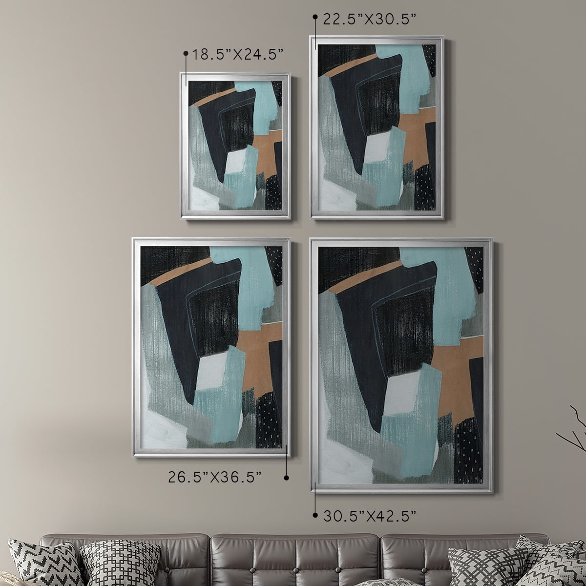 Tangerine Lagoon II Premium Framed Print, in Gold, Black, or Silver - Ready to Hang