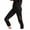 Black, variant on High Elastic Mesh Stitching Capris for Exercise and Yoga Soft and Stretchy Workout Pants for Running, Fitness, and Dance Black S