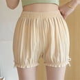 thumbnail image 6 of Women Lace Shorts Women Lace Short Pants Shorts,Solid Color Bloomers Safety Shorts for Dress, 6 of 9