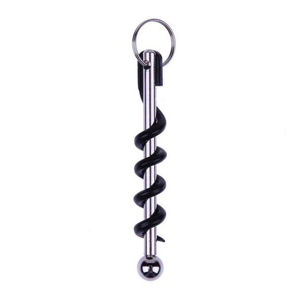 EDC Keyring Champagne Stopper Portable Cork Puller Red Wine Bottle Opener Corkscrew Twist Stick