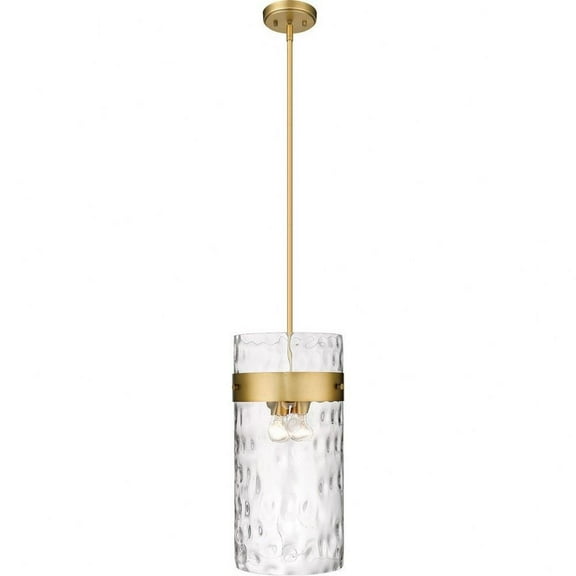 4 Light Pendant in Transitional Style-24.5 inches Tall and 13 inches Wide-Rubbed Brass  Finish Bailey Street Home 372-Bel-4620015