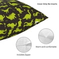 thumbnail image 3 of Pofeuu Cute Dinosaurs (2) Print Double-sided plush pillowcase Square Throw Pillow Covers Pillows Cover for Living Room Bedroom Sofa Couch Cushion Cover（No pillow core）-20"x20", 3 of 7