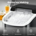 thumbnail image 2 of Havato Pro Nugget Ice Maker, Portable Countertop Machine for Chewable Crushed Ice | 34Lbs/24H, Self-Cleaning, Quiet & Compact (Black), 2 of 7