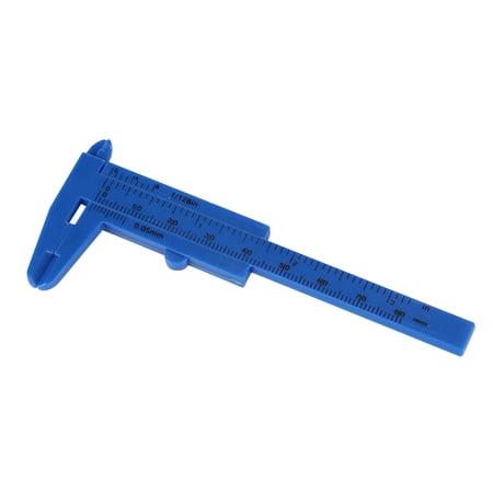 80mm Scale Ruler Jianama 80mm Plastic Sliding Double Scale Vernier Caliper Measuring ...
