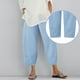 thumbnail image 1 of WILLBEST Pantalones Casuales para Mujer, de Uso Diario, de Color Sólido, con Cintura Elástica, Largos y Bolsillos Laterales para Un Estilo y Comodidad Sin Esfuerzo. Grande, 1 of 7