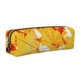 thumbnail image 1 of Balery Autumn Maple Leaves Estuche de Lápices de Cuero Impreso, Estuche para Suministros de Arte, Estuche de Lápices con Cremallera, Estuche de Almacenamiento de Papelería, 1 of 7