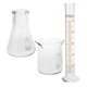 thumbnail image 3 of Transparent Glass Tool Kit with Measuring Beaker Graduated Cylinder Flask for Science Experiments 1, 3 of 4
