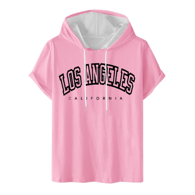 Birdeem Blouse à Capuche pour Hommes Col Rond Impression Numérique Chandail Entraînement Physique Sports Manches Courtes T-Shirt Blouse