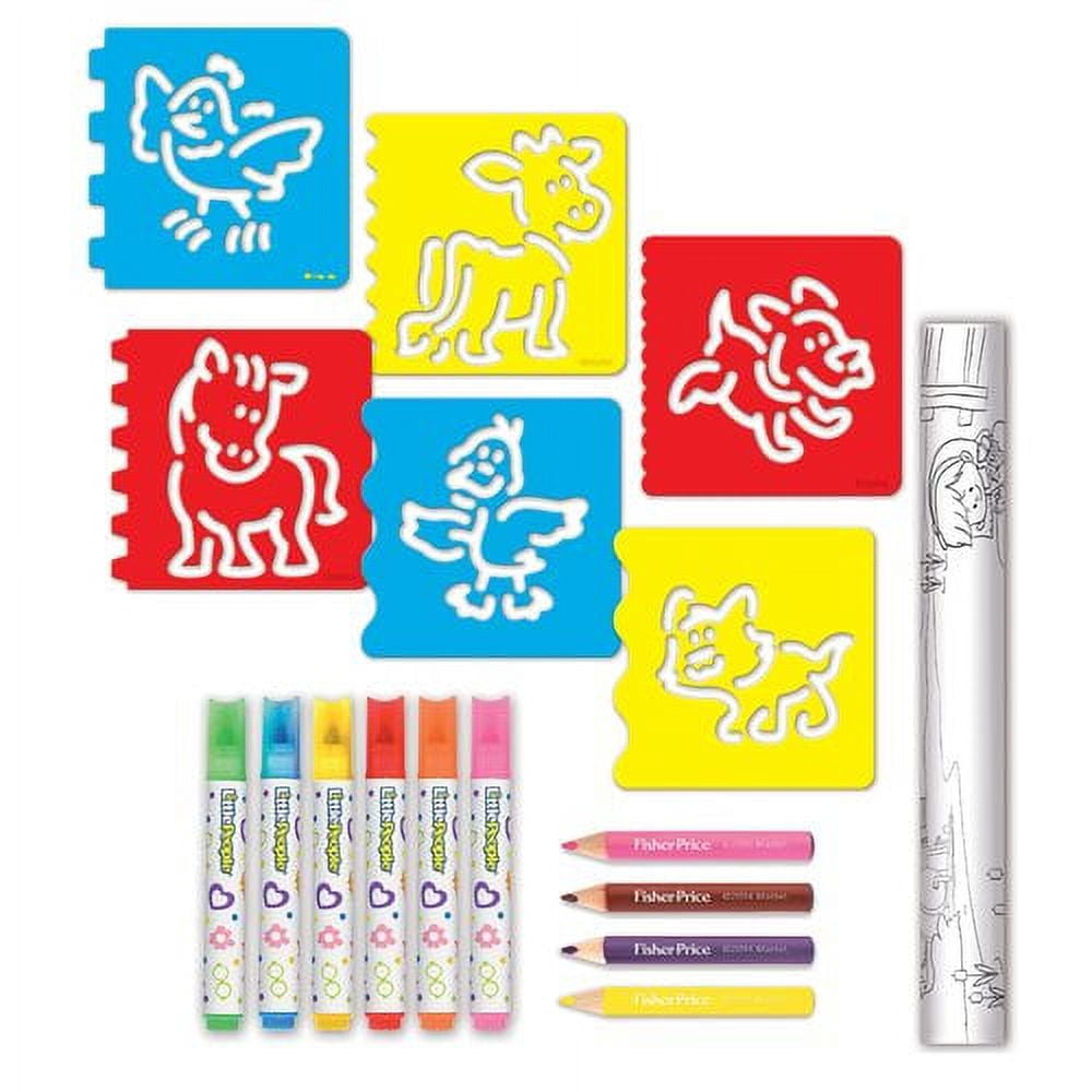 Fisher Price Little People Discovery Stencil Set