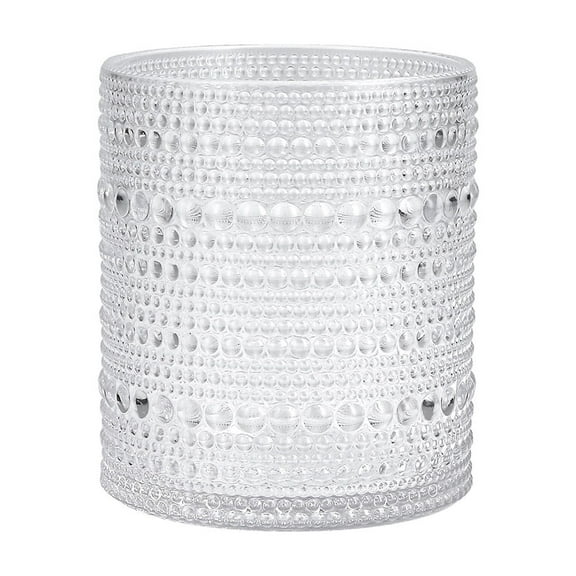 Fortessa Orbetto Outdoor Double Old Fashioned Beverage Cocktail Glass 4 Pack, 10.5 Ounce, Clear