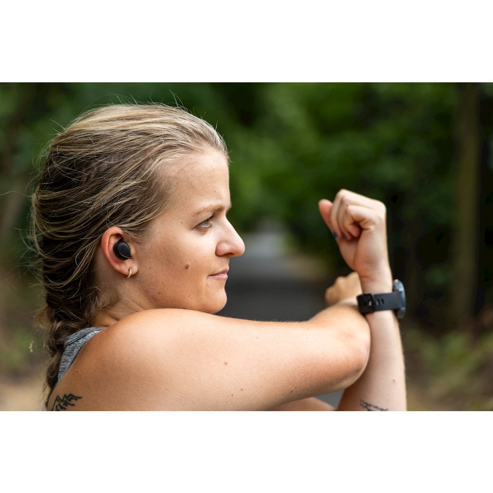 Rove RVTWSBLK Rove Wireless Earbuds Bluetooth 5.3 Headphones In-Ear Headset Earbuds with Charging Case-Black