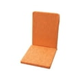thumbnail image 2 of Merryso Set of 2 Stretchy Dining Chair Covers with Cushion - Orange Flock Polyester-Spandex, Protective Washable, Fits 17.7-23.6" Back & 14.6-18.1" Seat for Home, 2 of 6