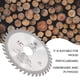 thumbnail image 3 of Hojas de sierra circulares de 115 x 22,2 mm, disco de corte de 40 dientes, sierras de acabado de carburo de madera para metal, madera, piedra, vidrio, plástico, disco de corte inalámbrico, dientes de, 3 of 5