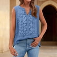thumbnail image 4 of Women's Linen Tank Tops Pleated Cotton Linen V Neck Sleeveless Fashion Casual Vest Top V Neck Tops for Women, 4 of 6