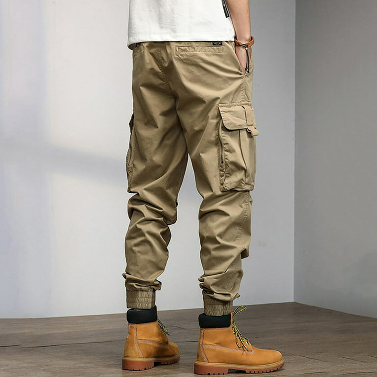 Men Letter Patched Tapered Pants  Pants outfit men, Khaki pants outfit,  Khaki pants outfit men
