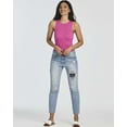 thumbnail image 6 of 3 Pack: Women’s Ribbed Sleeveless Bodysuit Racerback Halter High Neck Tank Tops Sexy Outfit, 6 of 6