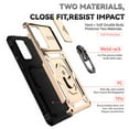 thumbnail image 6 of Galaxy A52 5G Case,Dteck Shockproof Rubber Rugged Case Hybrid Hard Ring Holder Kickstand Slide Camera Lens Protector Cover for Samsung Galaxy A52 5G 6.5-inch,Gold, 6 of 8
