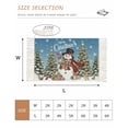thumbnail image 2 of Blue Snowman Christmas Area Rug 3x5 Living Room Rug with Tassel Woven Cotton Entryway Rugs Washable Bedroom Rugs Aesthetic Nursery Carpet Gifts Xmas Tree Winter Snowflake Floor Mat for Laundry Room, 2 of 5