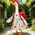 thumbnail image 6 of AuroraX Goose Clothes for Porch Goose Back to School Goose Outfit for Cement Goose 19 inch 17 inch Summer Seasonal Lawn Garden Decor Yard Porch Goose Accessories Red, 6 of 8