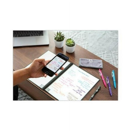 Rocketbook - Core Smart Reusable Notebook Lined 8.5" x 11" - Deep Space Gray