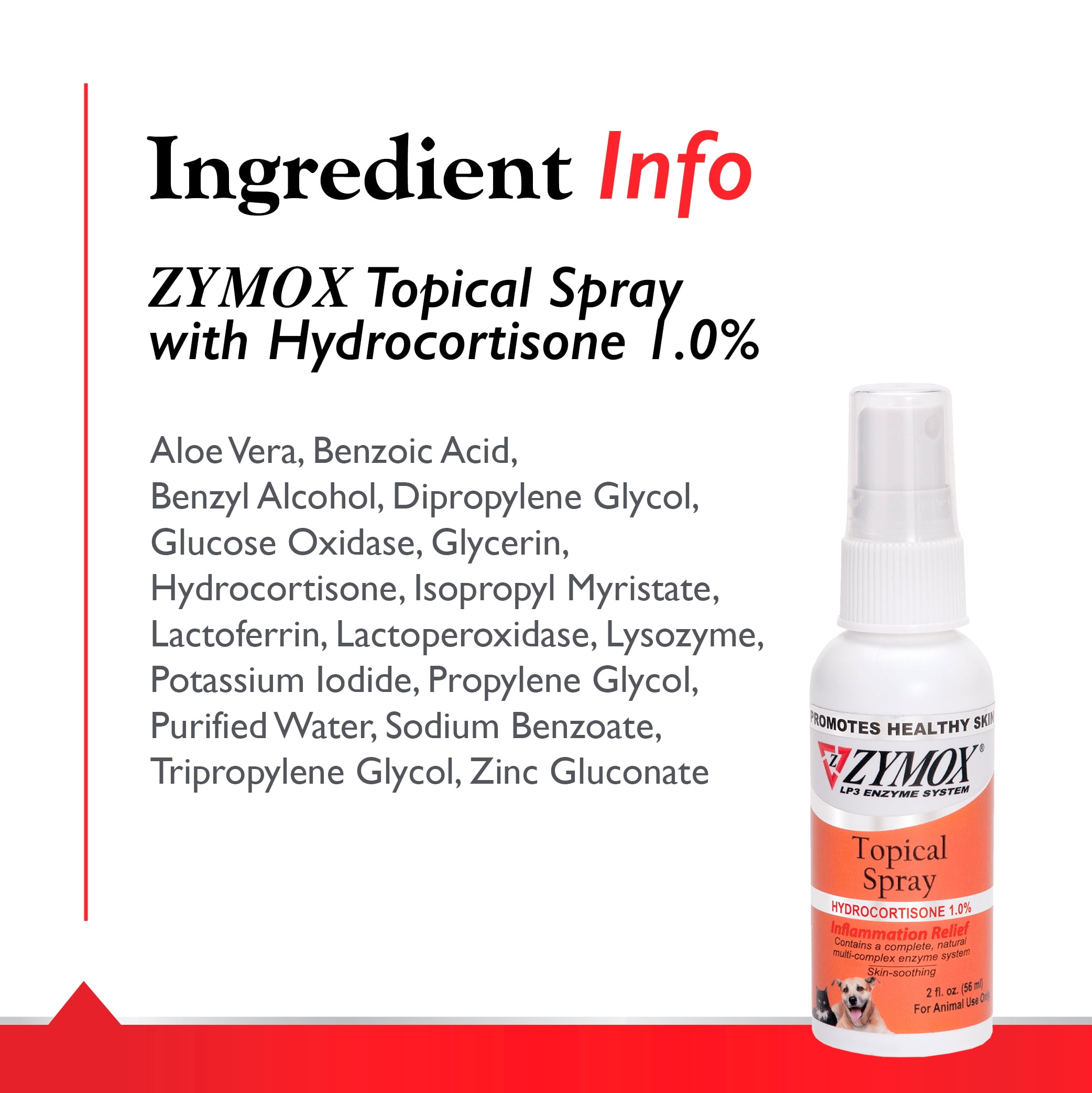 ZYMOX Topical Spray Skin Relief Medicine for Cats Dogs Pet Itch Remedies Hot Spot Treatment 2 oz. Walmart