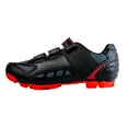 thumbnail image 3 of Zol Predator Mtb Mountain Bike and Indoor Cycling Shoes with Cleats (Black with Red, 41 CM (EU)/ 8.5 (US)), 3 of 8