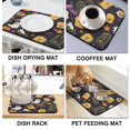 thumbnail image 4 of Halloween Horror Pumpkin Ghost Spider Web Dish Drying Mat Dish Drying Pad Non Slip Foldable Washable 18x24 Inch Inch Dish Drying Pad for Coffee Machine Dish Rack, 4 of 7