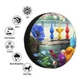 thumbnail image 4 of Saiise Pikmin Print Rv Spare Tire Cover Wheel Tire Cover for Travel Trailers Protectors Weatherproof Dust-Proof for Camper Trailer Truck SUV Rv Universal-16 inch, 4 of 8