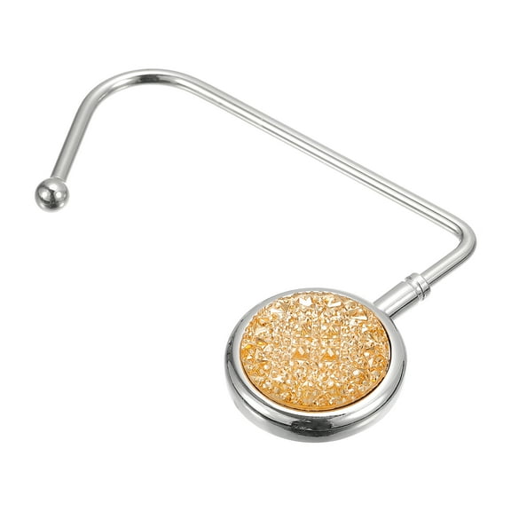 4.3" Portable Purse Hook Handbag Hanger for Table Desk Bag Storage Decor, Orange