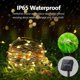 thumbnail image 2 of Luces de cadena solares para exteriores Luces de hadas de jardín a prueba de agua con 8 modos de iluminación para árboles de patio Navidad, blanco cálido, 11 Feliz Sencillez, 2 of 5