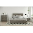 thumbnail image 6 of Nexera Modern 1 Drawer Bedroom Nightstand in White and Bark Grey Finish, 6 of 8