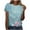 Blue, variant on Women Casual Tops And Blouses Women Blouses for Work White Womens T Shirts Loose Fit V Neck
