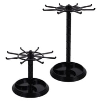Masteelf 2pcs Rotating Jewelry Organizer Keychain Rack Revolving Display Rack Stand for Small Jewelry and Accessories Desktop Holder for Store Office Home