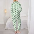 thumbnail image 3 of Bingfone Womens Pajama Sets Cute Crocodile Print,Long Sleeve Loungewear Pajamas Set-X-Large, 3 of 8