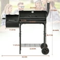 thumbnail image 2 of Charcoal Smoker Grills, KingChii Offset Smoker Family-Size 4-6  with Temperature Control Person BBQ for Outdoor, Garden, Patio and Backyard, 2 of 9