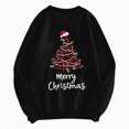 thumbnail image 4 of Towmus Merry Christmas Sweatshirts for Women Casual Crew Neck Long Sleeve Xmas Tree Graphic Fall Pullover Tops, 4 of 6