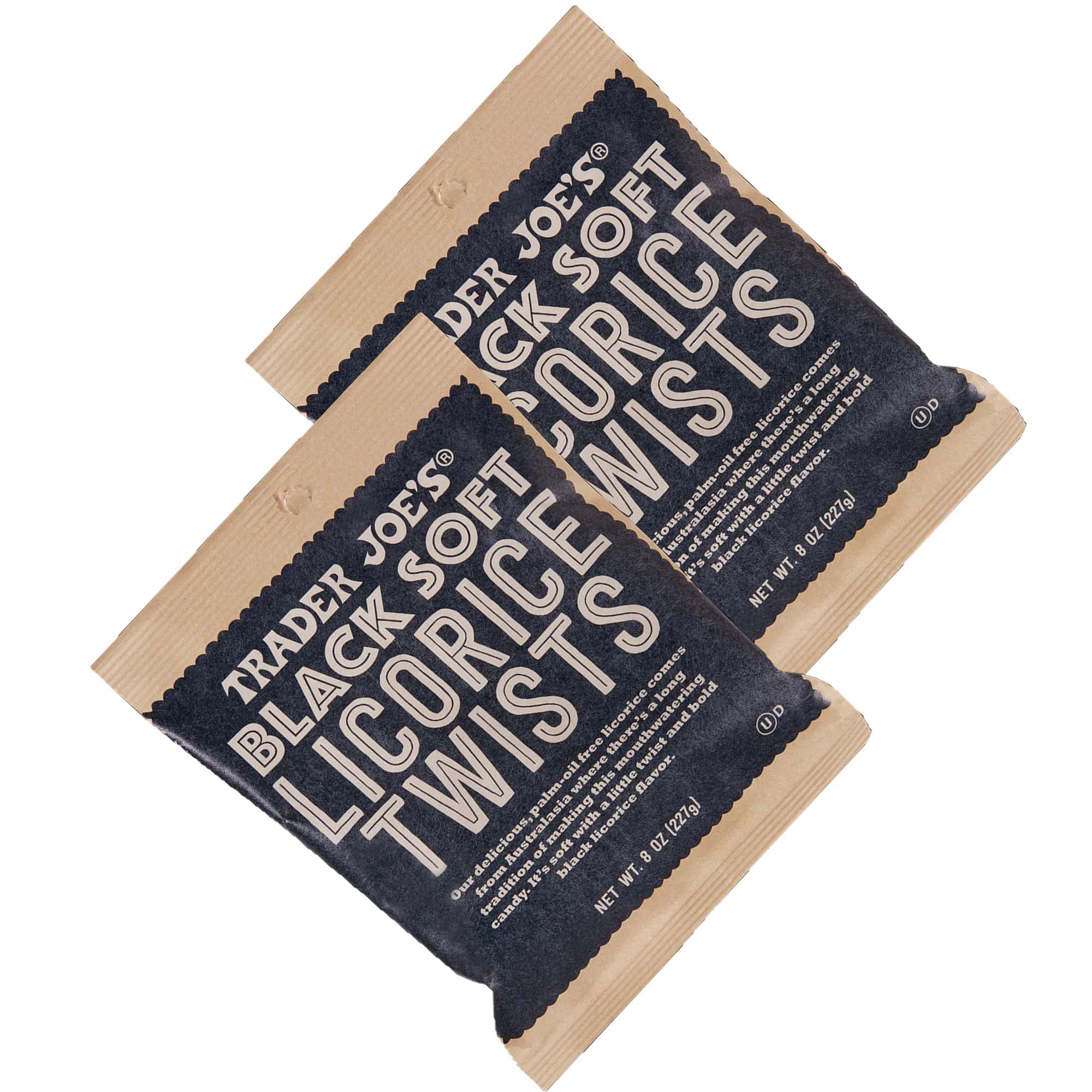 Pack of 3 Trader Joe's Soft Black Licorice Twists | 8 oz