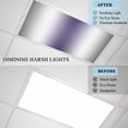 thumbnail image 4 of Gray Purple Fluorescent Light Covers, Modern Gradient Geometric Magnetic Light Covers for Ceiling Lights, Fluorescent Ceiling Shade Filters for Classroom Bedroom Office 4x2Ft x 2PCS, 4 of 8