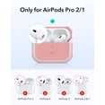 thumbnail image 2 of ESR Drop Protection Case Compatible with AirPods Pro 2nd & 1st Gen (2023/2022/2019), MagSafe Ready with Lanyard, Pink, 2 of 9