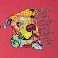thumbnail image 2 of Colorful Pitbul | People Will Know How Large Your Soul | Dean Russo Art Animal Lover Tri-Blend Racerback Tank Top, Vintage Red, Small, 2 of 6