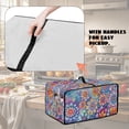 thumbnail image 3 of ZIATUBLES Boho Mandala Flower Print Toaster Oven Cover Dust Stain Kitchen Appliance Protection with Side Pocket Easy to Clean Home Counter Decorative Accessories, 18.5" x 14.5" x 9", 3 of 8