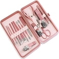 thumbnail image 1 of Stainless Steel Manicure Set Pedicure kit Scissor Tweezer Ear Pick Toe Nail Clipper Facial Care Tool, 15 Pcs, 1 of 8