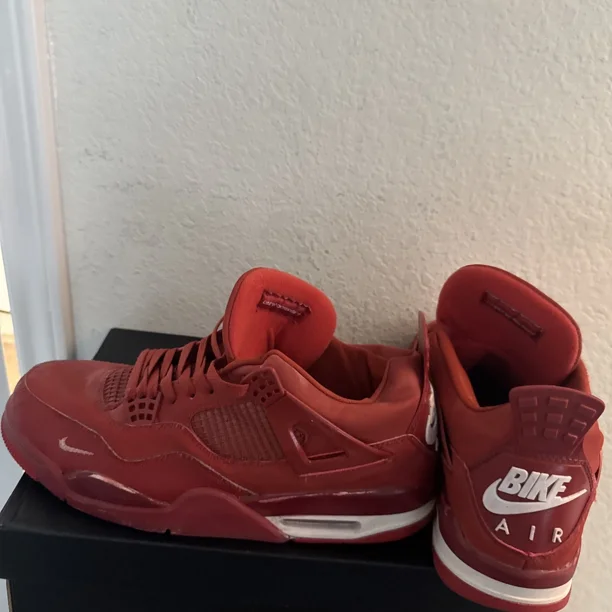 Ni - ke Size 12- Jordan 4 Nigel Sylvester x Brick by Brick sneakers HF4340-800 preowned