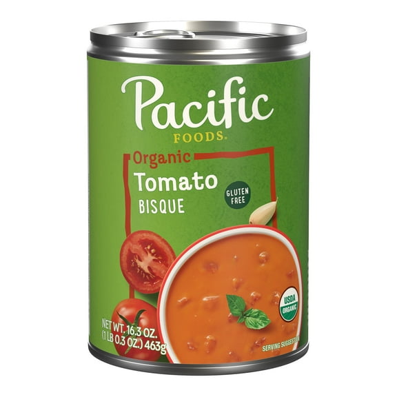 Pacific Foods Organic Tomato Bisque Soup, 16.3 oz Can