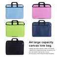 thumbnail image 3 of PENGXAING Document Paper Storage Bag with Handle File Bags Student Handbag Large Capacity Book Organizer Sundries Pouch Outdoor Travel Sky Blue, 3 of 9