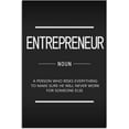 thumbnail image 2 of Inspirational Canvas Wall Art Motivational Entrepreneur Noun Picture Success Quote Poster Printing Artwork Office Gmy Decoration Frame 12x18, 2 of 6